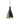 Swell Single Narrow Pendant by Pablo – Matte Black / Brass