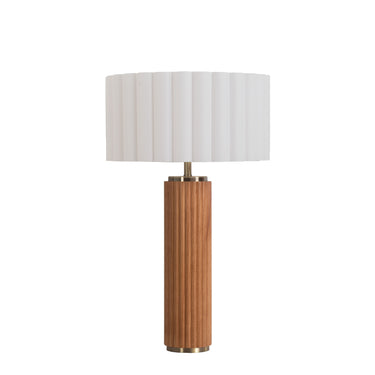 Nova Tambo Table Lamp, Scallop Shade in Natural Ash, photo 1