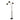 Nova Original 1962 Triplet 3-Light Arc Floor Lamp in Black Nickel, photo 1
