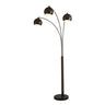 Nova Original 1962 Triplet 3-Light Arc Floor Lamp in Black Nickel, photo 1