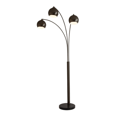 Nova Original 1962 Triplet 3-Light Arc Floor Lamp in Black Nickel, photo 1