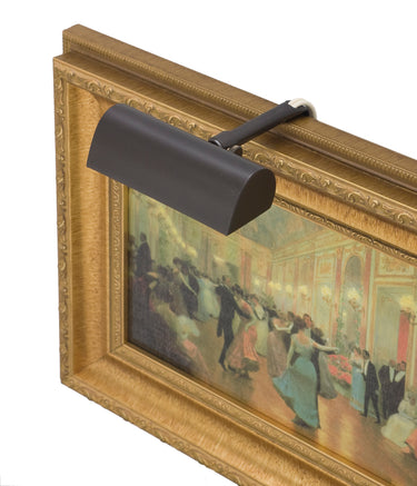 House of Troy Traditional 4" Mahogany Bronze Plug-In Picture Lights