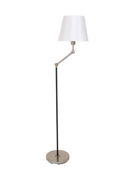 House of Troy Taylor Black and satin nickel adjustable Floor Lamps