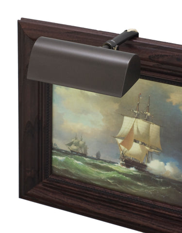House of Troy Traditional 5" Mahogany Bronze Plug-In Picture Lights