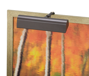House of Troy Traditional 9" Mahogany Bronze Plug-In Picture Lights