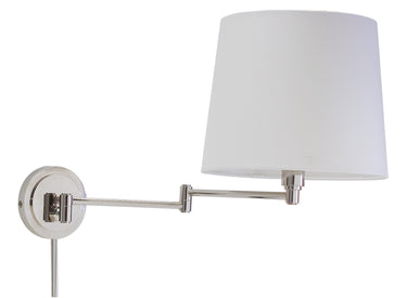 House of Troy Townhouse Wall Swing Lamp in Polished Nickel