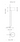 TMM wood floor lamp line drawing by Santa & Cole showing adjustable parchment shade and wood structure design