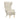 TOV Julia Performance Velvet Wingback Accent Chair Cream