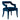 TOV Tiffany Performance Velvet Dining Chair Navy