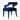 TOV Tiffany Performance Velvet Dining Chair Navy