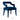 TOV Tiffany Performance Velvet Dining Chair Navy