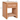 TOV Kora 18" Cotton Jute 1-Drawer Conrtact-Grade Nightstand Terracotta