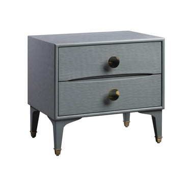 TOV Divine 25" 2-Drawer Nightstand Grey