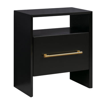 TOV Libre 23" Nightstand With Drawer Black