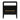 TOV Libre 23" Nightstand With Drawer Black