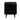 TOV Christine 27" Black 2-Drawer Nightstand Black