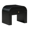 TOV Hump 26" Arched Nightstand With Drawer Black