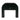 TOV Hump 26" Arched Nightstand With Drawer Black