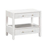 TOV Brandyss 26" Burl 2-Drawer Nightstand White