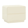 TOV Sagura 28" 2-Drawer Nightstand Cream