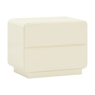 TOV Sagura 28" 2-Drawer Nightstand Cream