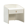 TOV Collins 22" Lacquer Nightstand With Drawer Cream