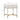 TOV Julieta 19" Acacia Wood Nightstand With Drawer Cream