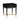 TOV Julieta 19" Acacia Wood Nightstand With Drawer Black
