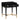 TOV Julieta 19" Acacia Wood Nightstand With Drawer Black