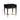 TOV Julieta 19" Acacia Wood Nightstand With Drawer Black