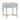 TOV Julieta 19" Acacia Wood Nightstand With Drawer Grey