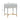 TOV Julieta 19" Acacia Wood Nightstand With Drawer Grey