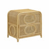 TOV Tina 27" Rattan Nightstand With Storage Natural