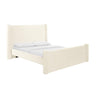 TOV Athara Cream Velvet Cream Queen Bed