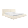 TOV Romp Cream Upcycled Performance Linen Cream King Bed
