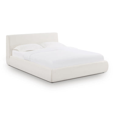 TOV Isla Cream Upcycled Performance Linen Cream Queen Bed