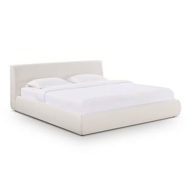 TOV Isla Cream Upcycled Performance Linen Cream King Bed
