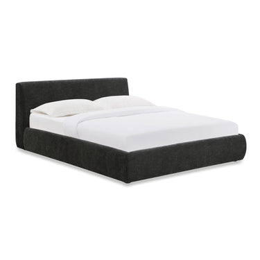 TOV Isla Textured Performance Velvet Charcoal Queen Bed