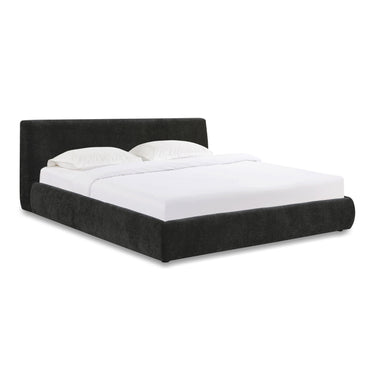 TOV Isla Textured Performance Velvet Charcoal King Bed