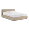 TOV Isla Textured Performance Velvet Taupe Queen Bed