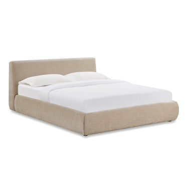 TOV Isla Textured Performance Velvet Taupe Queen Bed
