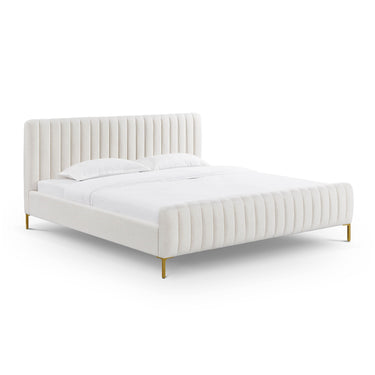 TOV Angela Upcycled Performance Linen Natural King Bed