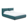 TOV Mel Performance Faux Mohair Velvet Teal Queen Bed