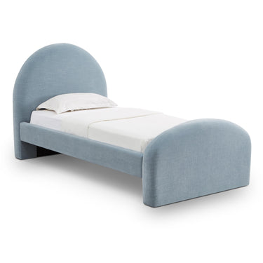 TOV Moon Chambray Blue Performance Chenille Twin Blue