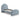 TOV Moon Chambray Blue Performance Chenille Twin Blue