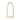 TOV Kaia 32"X64" Cream Textured Small Floor Mirror Cream