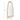 TOV Kaia 32"X64" Cream Textured Small Floor Mirror Cream
