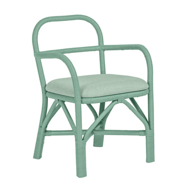 TOV Ginny Rattan Dining Chair Green