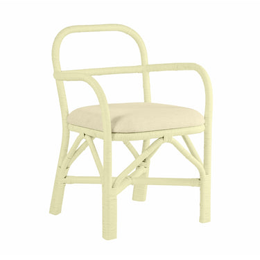 TOV Ginny Rattan Dining Chair Cream