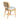TOV Dorine Striped Performance Linen & Rattan Dining Chair, Mint Green option, image 5